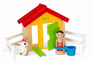 Набор игровой из серии Мой родной дом – Курятник, 8 элементов (Brio, 30305)